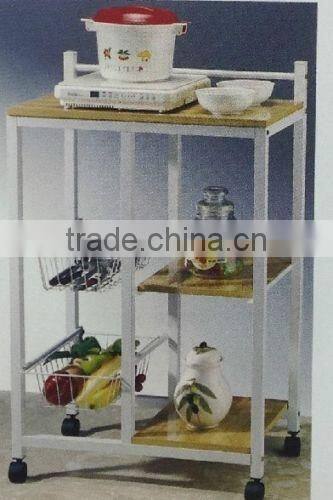 Cookware/Bakeware Kitchen Island Cart Display Rack