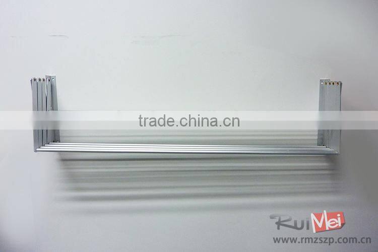 solid metal folding towel display rack