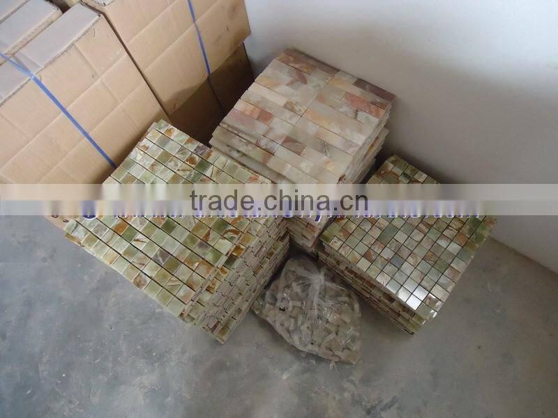 Excellent quality GREEN ONYX MOSAIC TILES COLLECTIONS