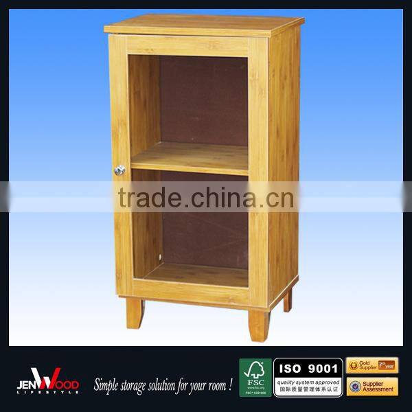 eco friendly E 1 MDF natural finish small cabinets for bathroom