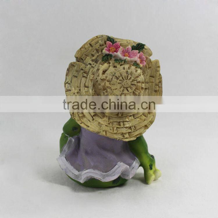 Garden ornament cute frog decoration