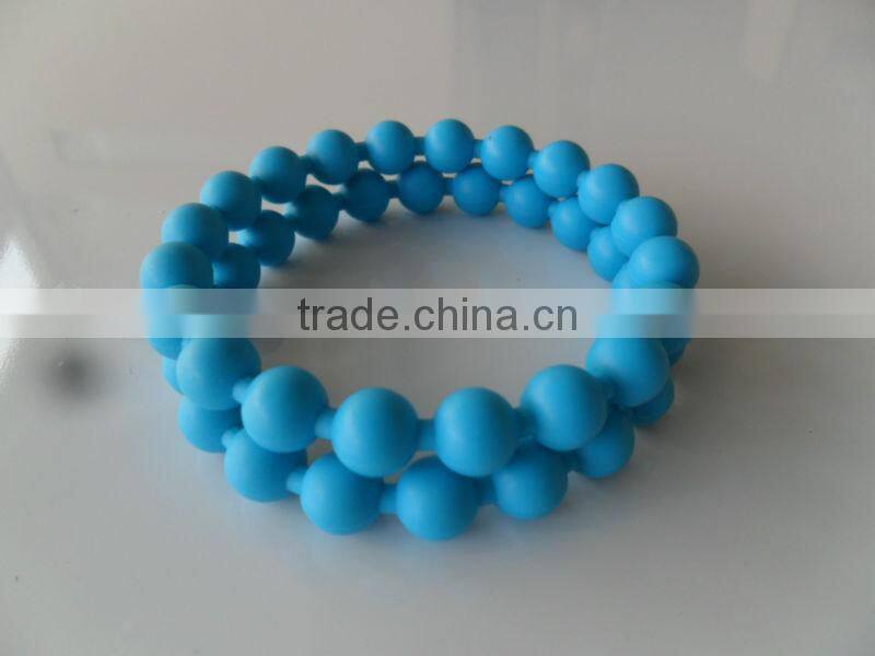 2013 Christmas decoration colorful beads silicone buddha bracelet