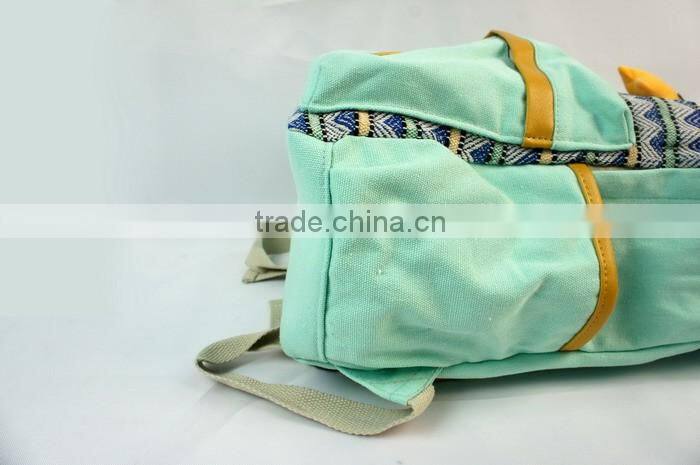 Store More Fashion Design Casual Canvas Blue Rucksack Bookbag
