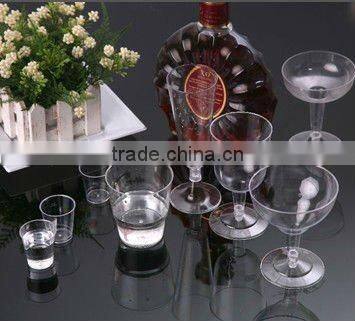 4.7oz hot sell disposable plastic red wine glass