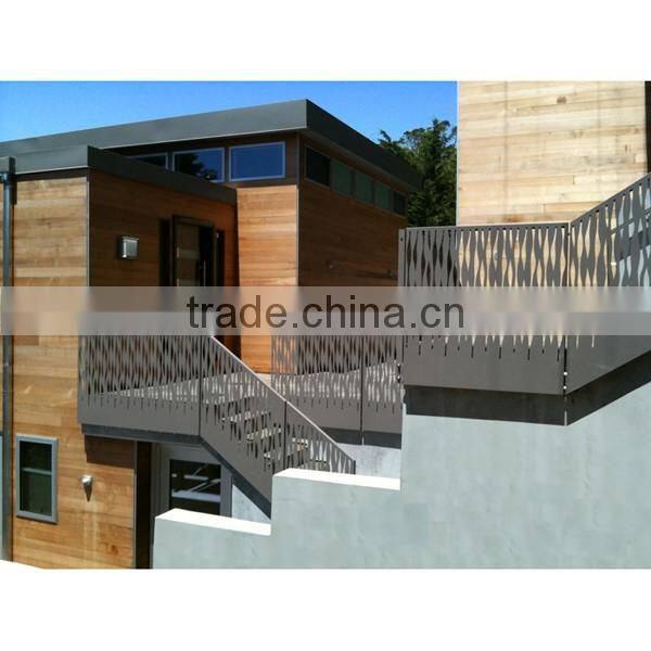 European Design Floor Standing Aluminum Railings for Outdoor Stairs