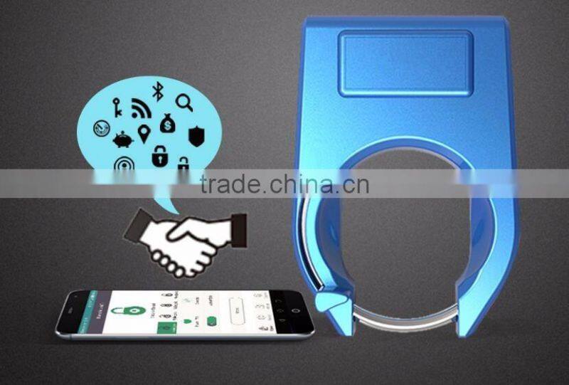 Smart Anti-theft Bluetooth Bicycle Lock, Fashion Horseshoe Design Bicycle Electric Lock With Alarm For Wholesale
