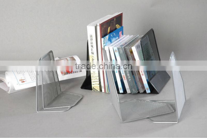 Modern L Shape Metal Mesh Cheap Own Bookends
