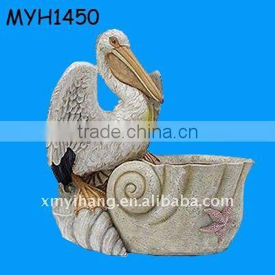 outdoor bronze pelican