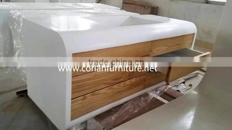 Solid wood bathroom vanity cabinets