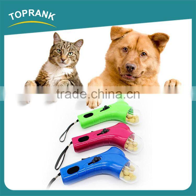 Hot selling dog training food treat feeder tool plastic pet snack launcher
