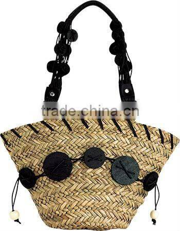 fashion sea grass bags with handles factory supply