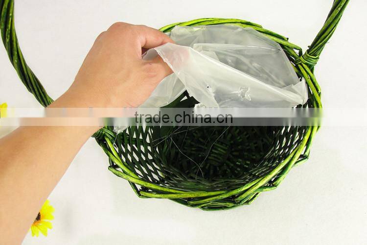 half willow material small wicker empty gift basket