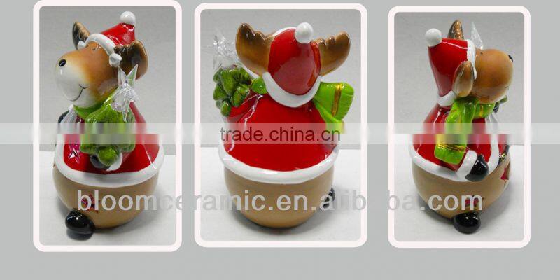 Ceramic christmas decoration led light