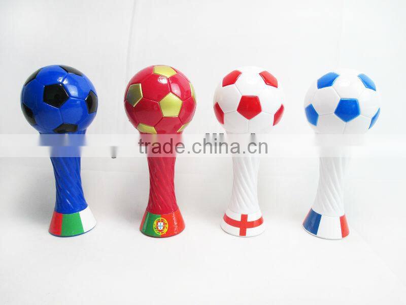 2014 hot sale for World Cup rattle with bottle opener