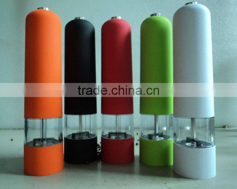 stainless steel electric salt & pepper grinder