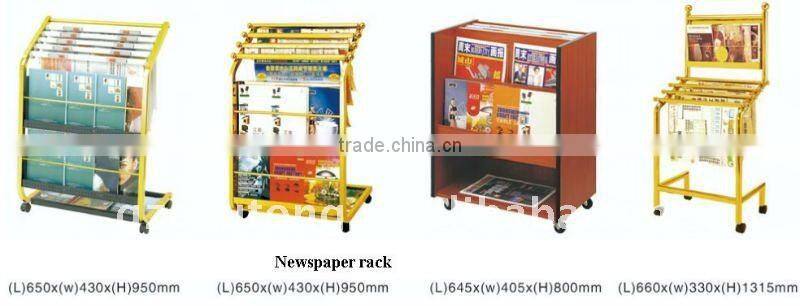 Hotel amenities newspaper and magazine rack