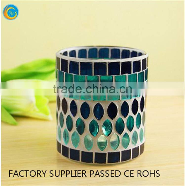Glass mosaic candlestick