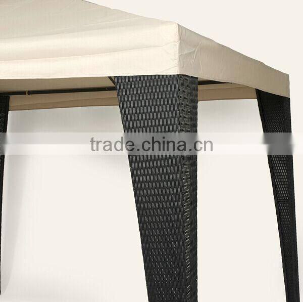 Outdoor rattan gazebo tent