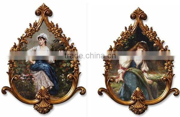 Old factory style antique gold fancy picture frames