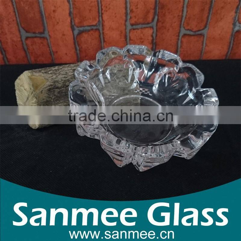 Wholesale Portable Crystal Round Glass Pocket Ashtray