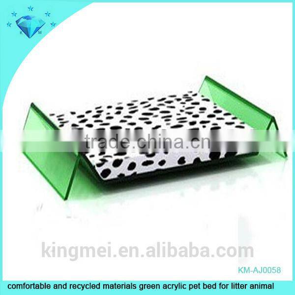 Hot Selling large capacity round acrylic pet bed for two dog