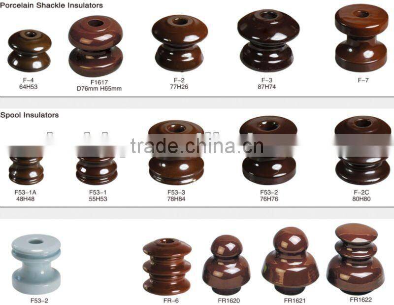 Electric fence porcelain insulator for low voltage type K30