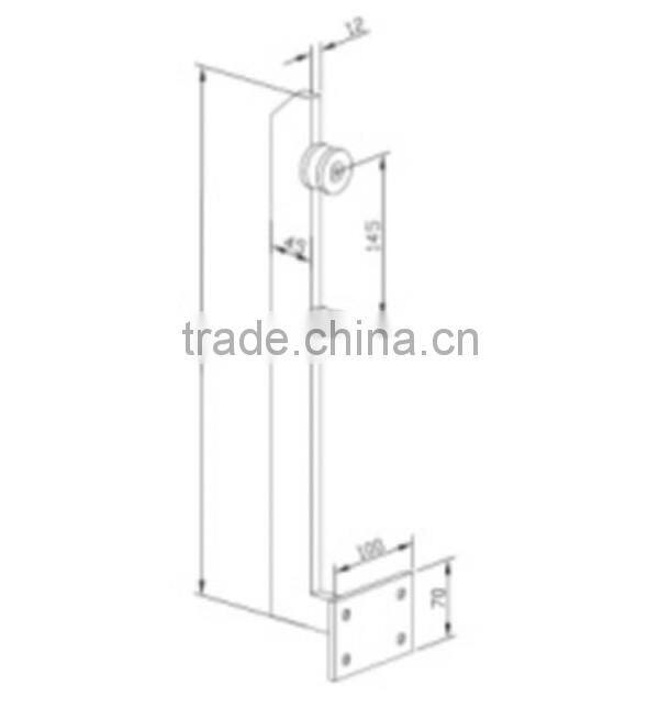 JINXIN HARDWARE- 2205 Frameless Balustrade Post Clamp Stainless Steel Glass Spigot Pool Fence