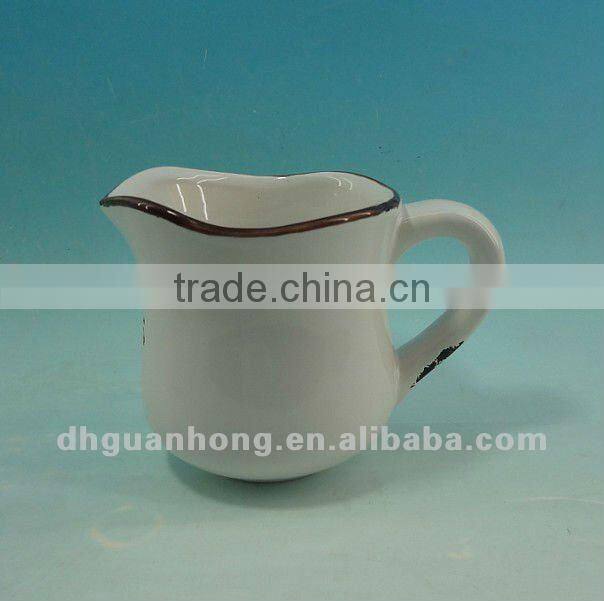 11oz Enamel white color Mugs Cup,Porcelain Tea Cup