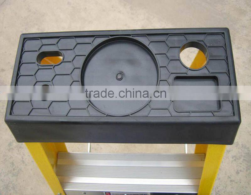 Ladder with tool box