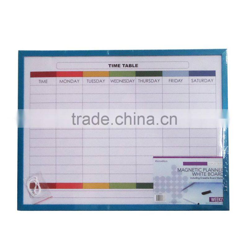 2014 new design 60cm office magnetic whiteboard calendar
