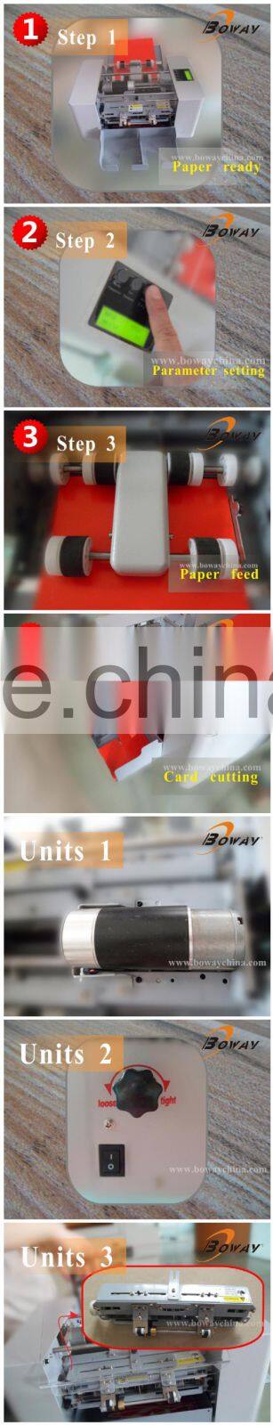 280 pieces cards/minute automatic A3 Business card cutter