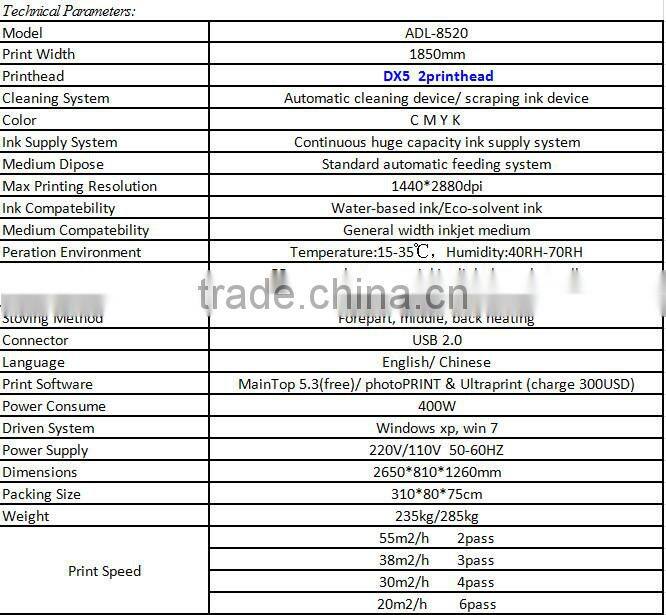 Automatic inkjet printer, solvent printer, ink printing machine ADL-8520