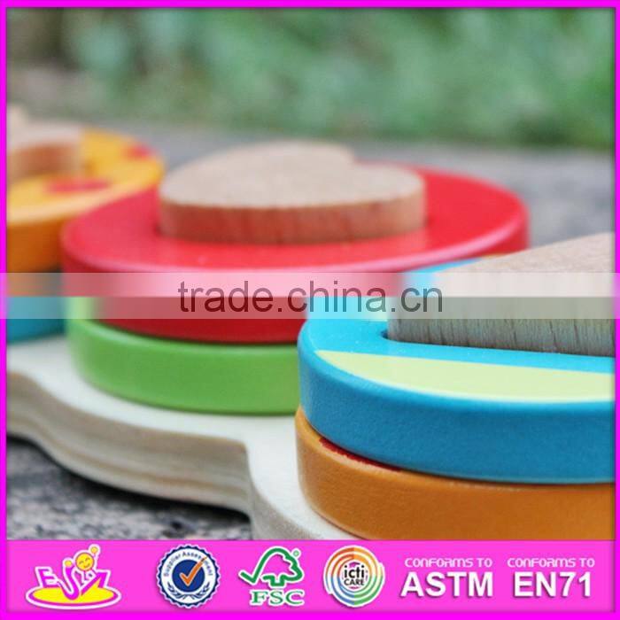 2016 new design educational wooden stacking toys for babies W13D128