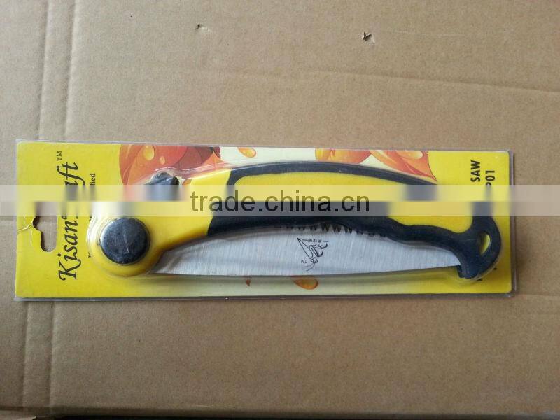210mm collapsible hand saw with plastic handle