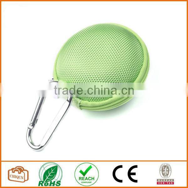 Earphone handsfree headset HARD EVA Case - Clamshell/MESH Style with Zipper Enclosure