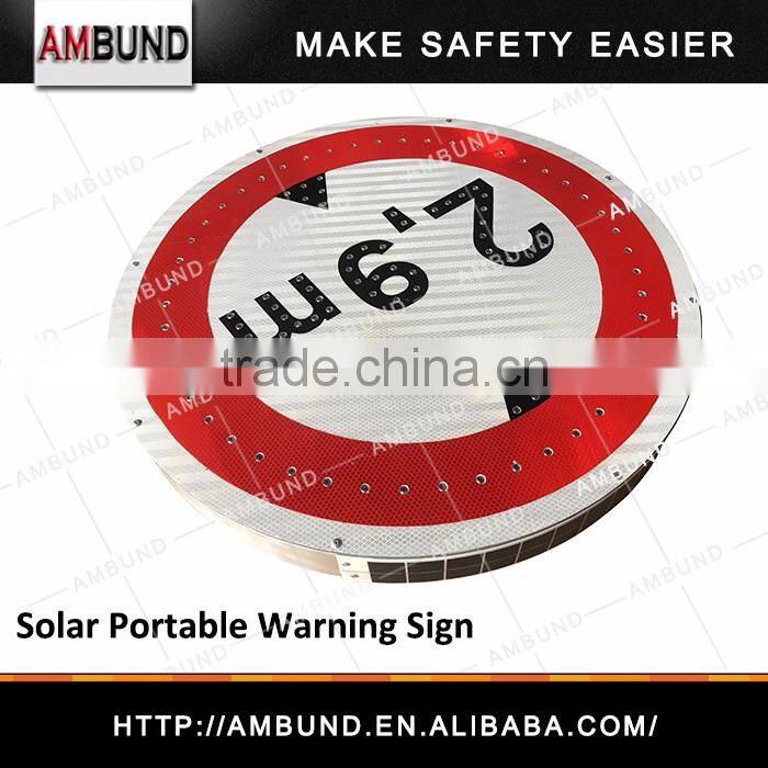 Portable Aluminum Traffic Solar Led Sign