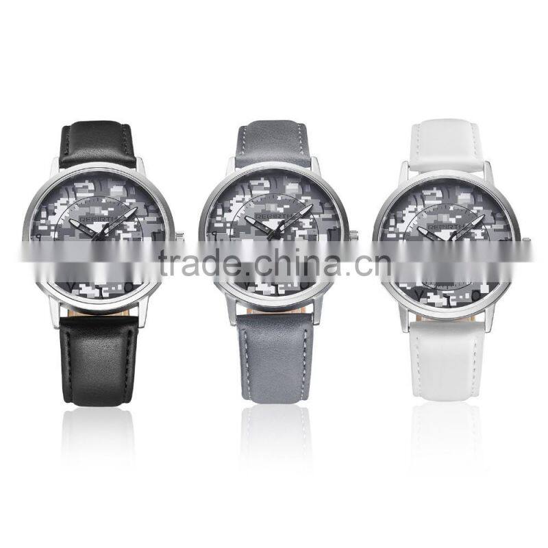 vogue camouflage mil men's business watch quartz stainless steel watch