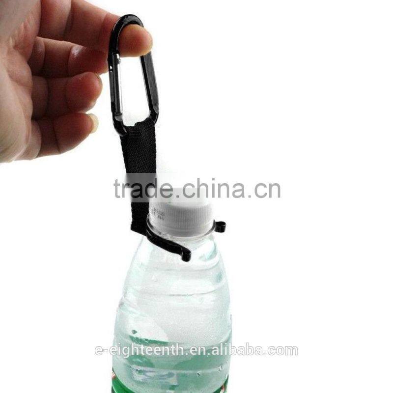 new 2016 higgh quality Water Bottle Holder Outdoor Travel Sports Carabiners Water Bottle Holder Keychain Buckle Hook