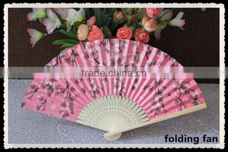 Customized Japanese style folding paper fan with advertising logo