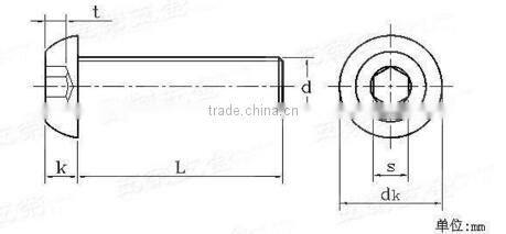 Gr5 M3 Titanium Button Head Screws