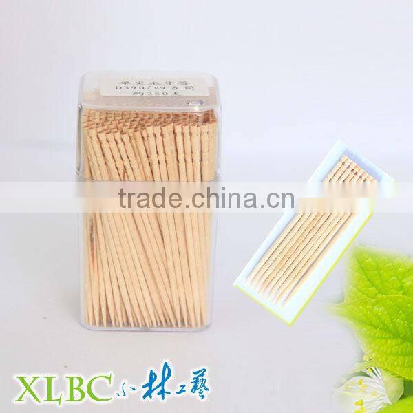 well-designed 350pcs per square jar one point wooden toothpick