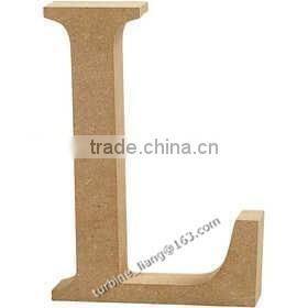 wooden MDF Letter L, alphabet letter