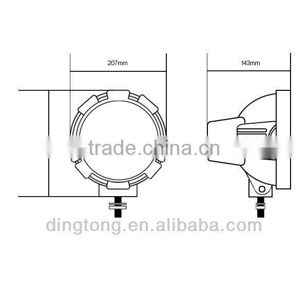7" Offroad HID Light,hid driving light,xenon hid lamp 35 watt 55w