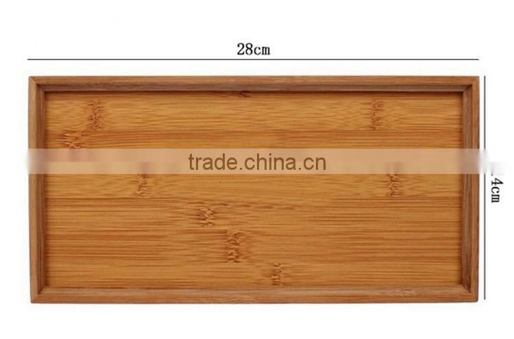 Popular pretty hot Sale Rectangle Shape Bamboo Serving Tray In Tea House