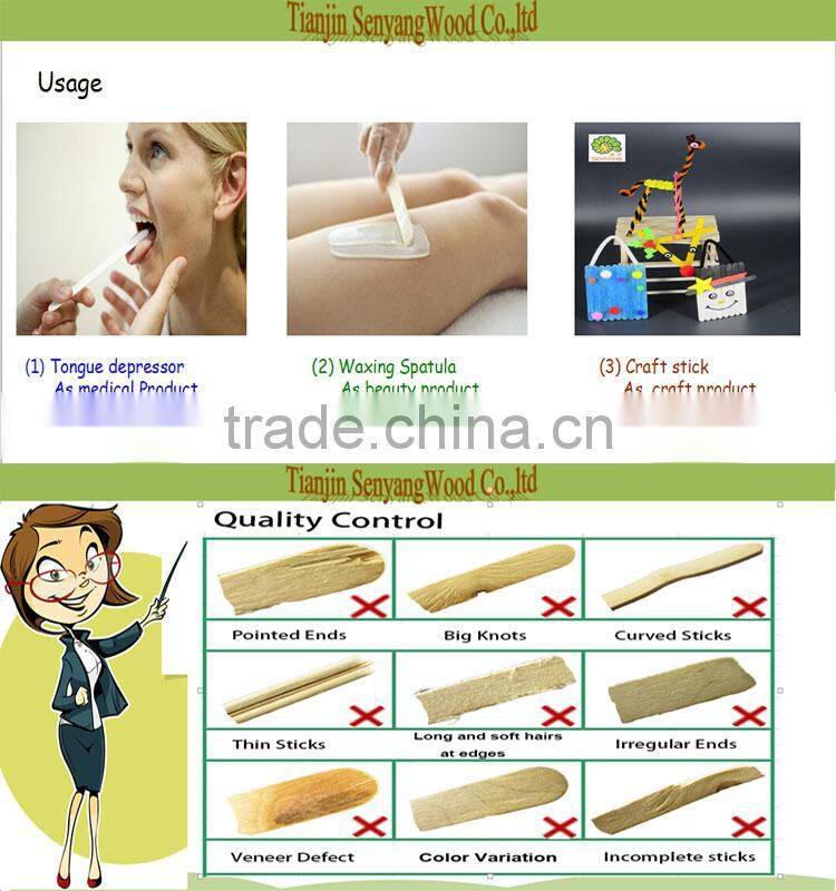 birch wood makeup and medical use tongue depressor