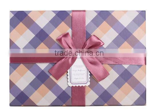 fancy quality fashion design corrugated paper gift boxes with handle