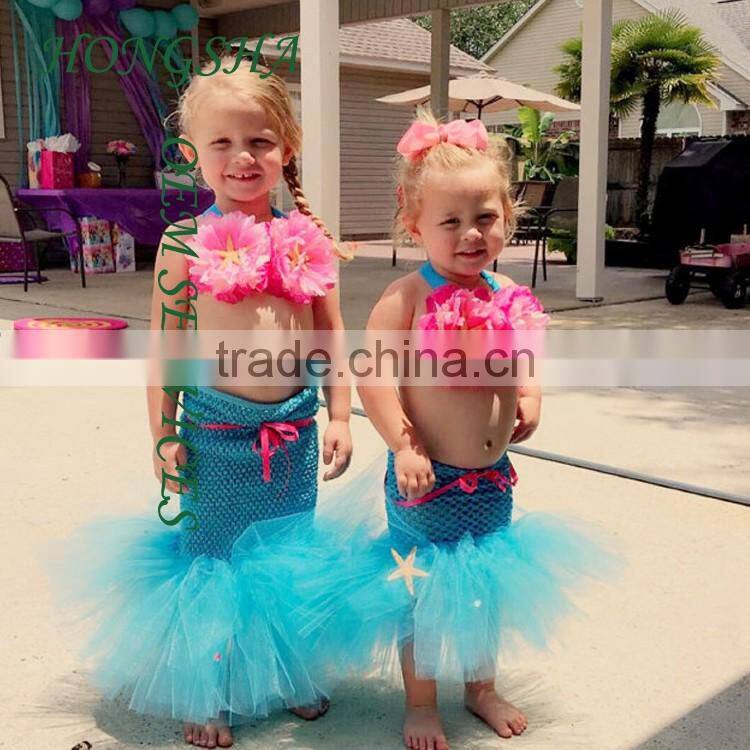 Fashion Lovely Girls Mermaid Tutu Skirt Dress HSs7583
