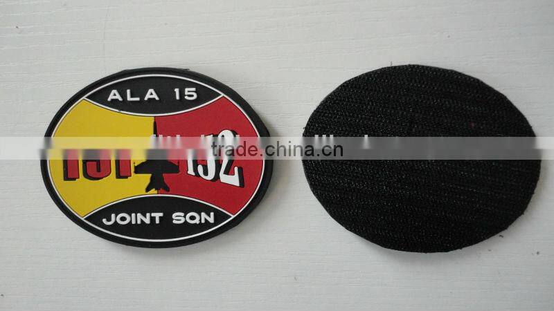 China wholesale custom logo 3d soft rubber patch pvc badge embossed rubber patch