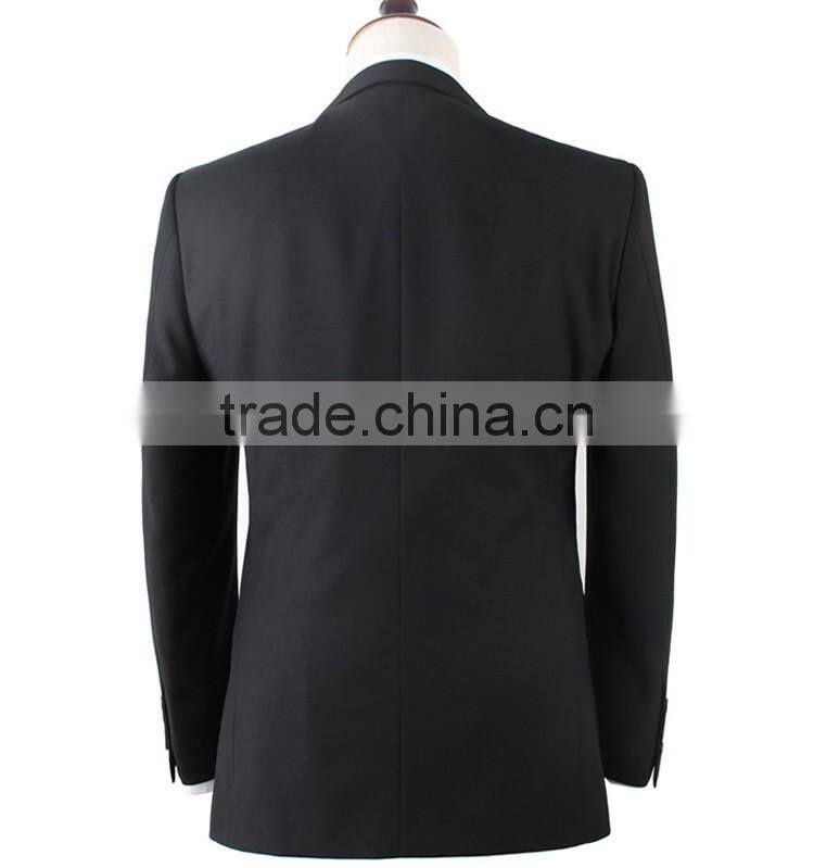 2016 latest design mens business suit dark navy suits
