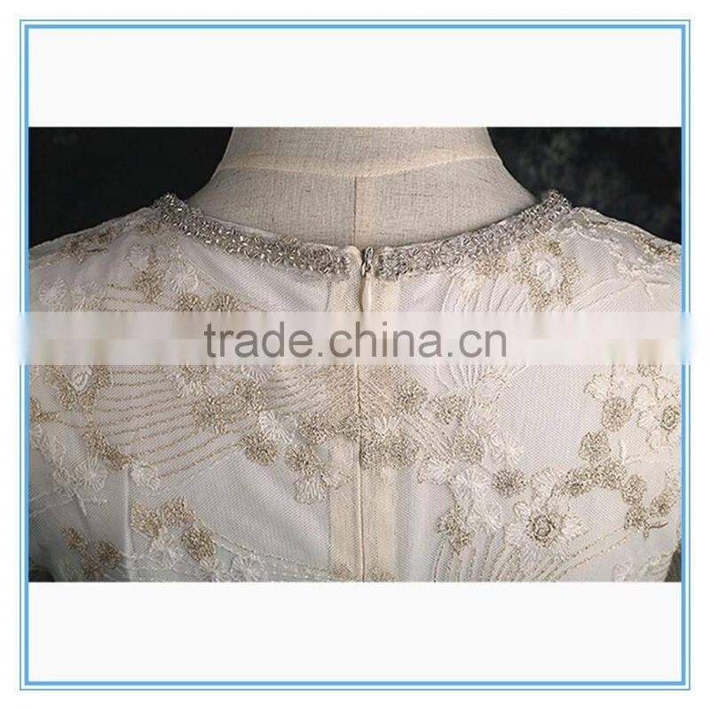 Lady New Model Fashion Lace Embroidery Dress Short Frock Dress